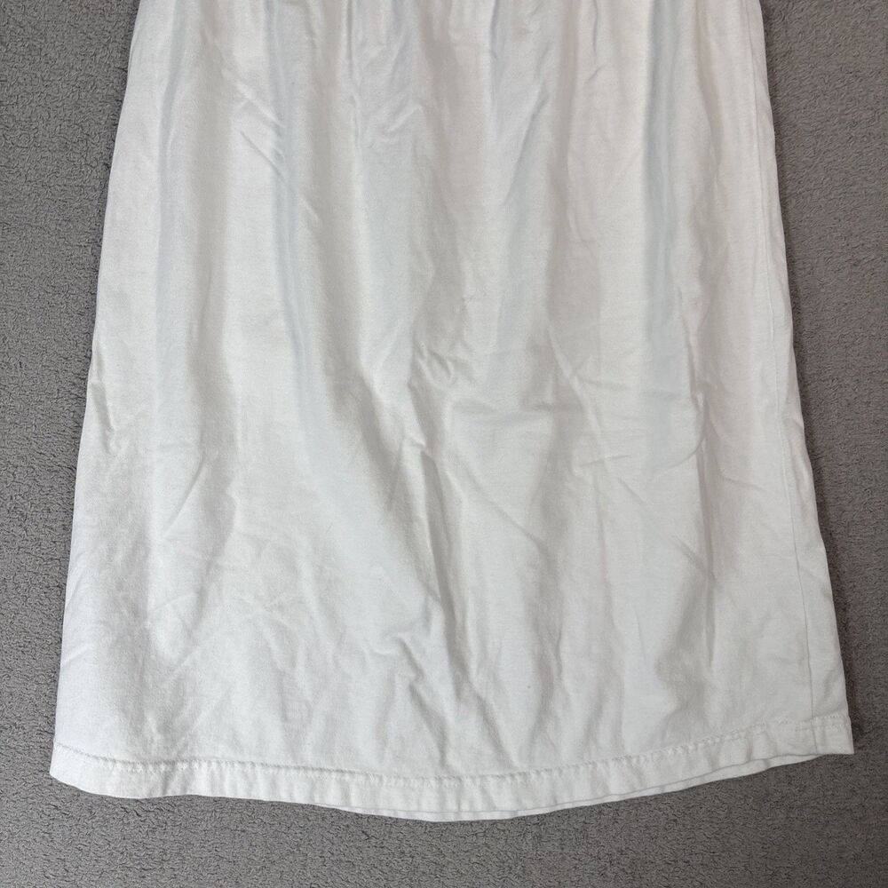 Michael Simon Lite Skirt Women's Size S White‎ Embroidered Leaf Patchwork Pocket - Picture 10 of 10